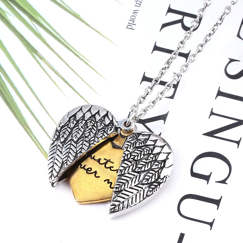 "Watch Over Me"  Angel Wing Necklace