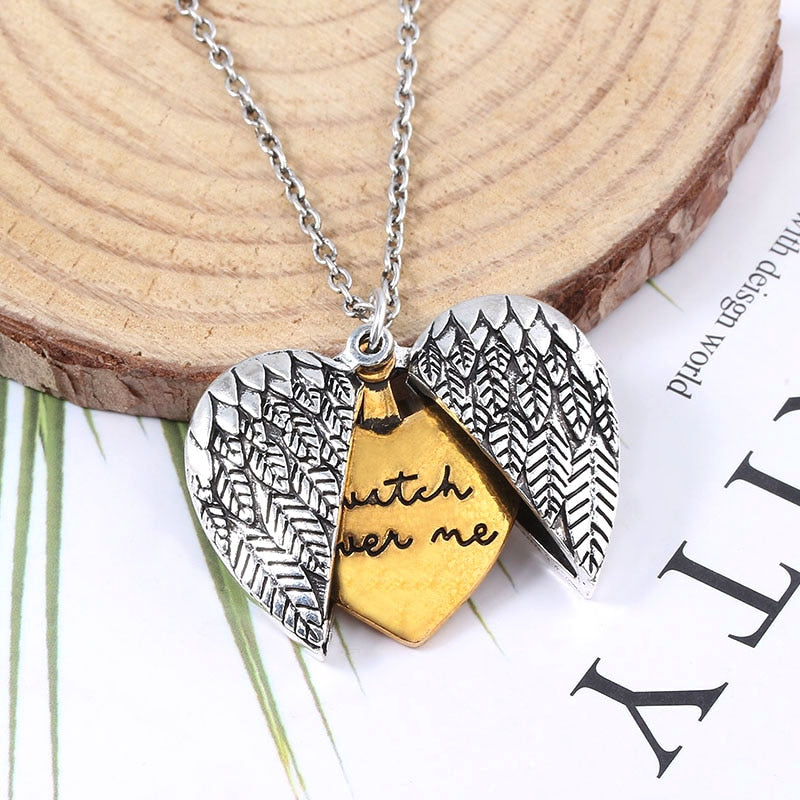 "Watch Over Me"  Angel Wing Necklace