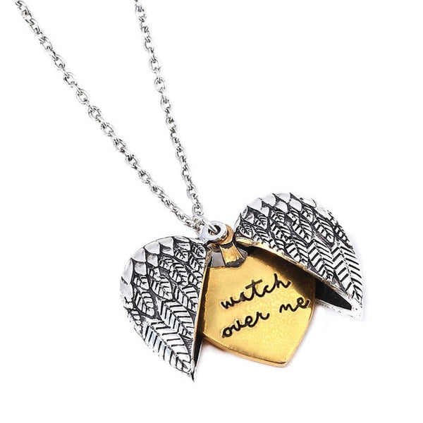 "Watch Over Me"  Angel Wing Necklace